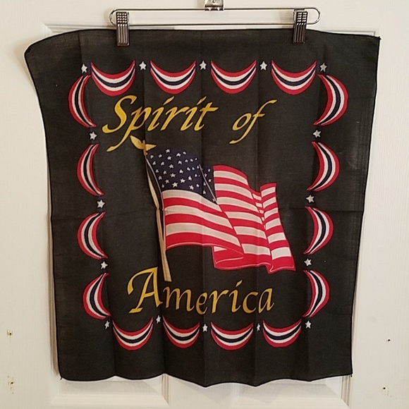 GASOLINE GLAMOUR Accessories - Spirit of America hand dyed custom bandana 21" new GASOLINE GLAMOUR Accessories - Spirit of America hand dyed custom bandana 21" new